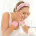 pink skincare headband