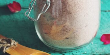 DIY flower petal bath soak