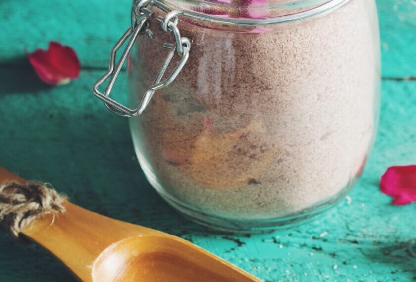 DIY flower petal bath soak